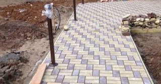 Укладка тротуарной плитки под ключ в Кирове-Чепецке в октябре