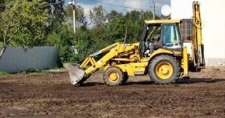 Выравнивание рельефа в Кирове-Чепецке в октябре